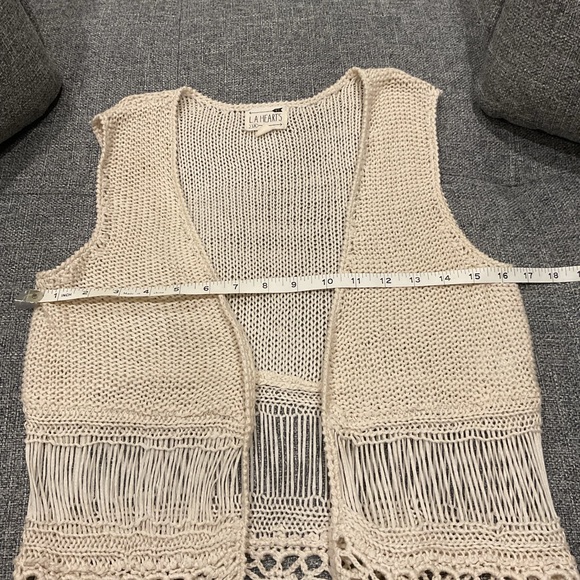 L.A.HEARTS Ivory Retro Open Knit Topper - Picture 4 of 5